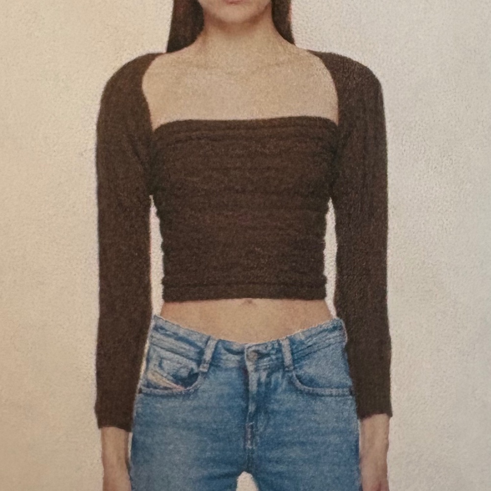 Gimaguas Mariona Sweater top in chocolate brown size M